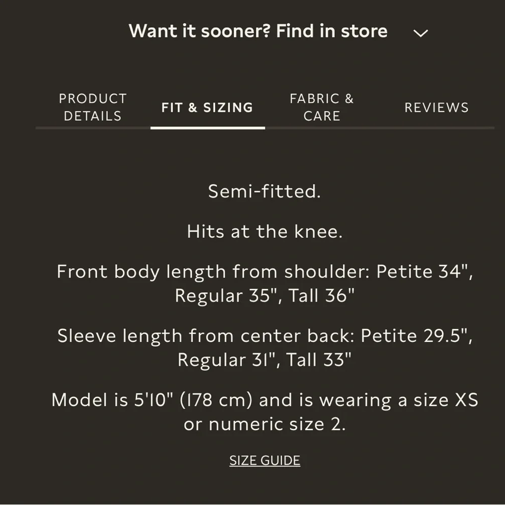 NWT banana republic knee length sweater dress (XS) - Picture 7 of 8